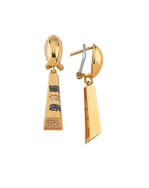 Altın Taşlı Set Küpe
